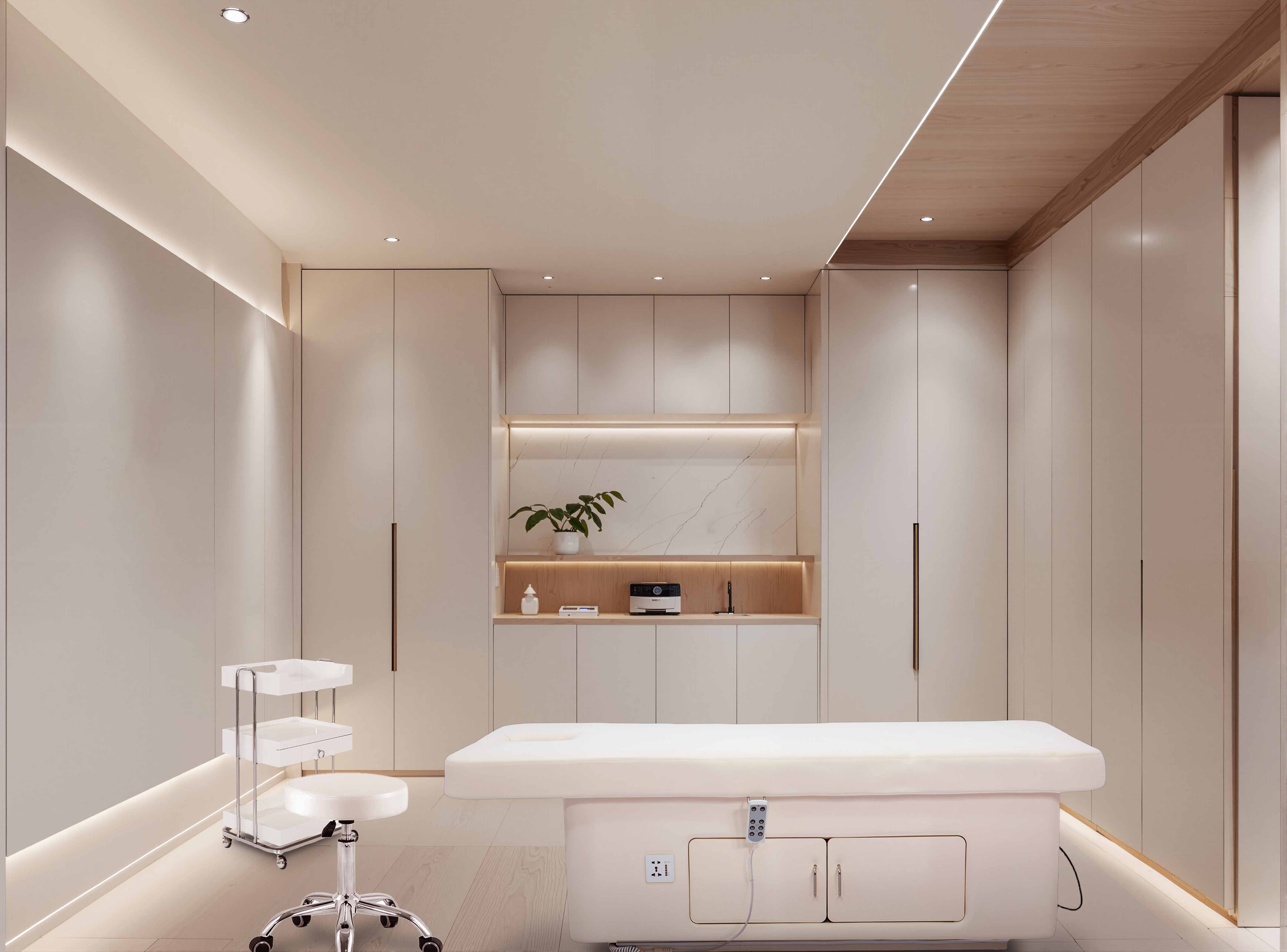 美容院现代简约风装修效果图